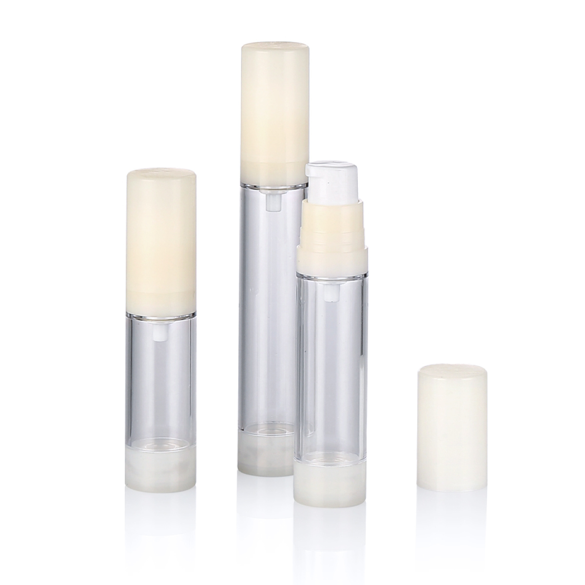 5 ml 10 ml 15 ml testreszabott fehér kozmetikai műanyag levegő nélküli finom köd spray -tól L04