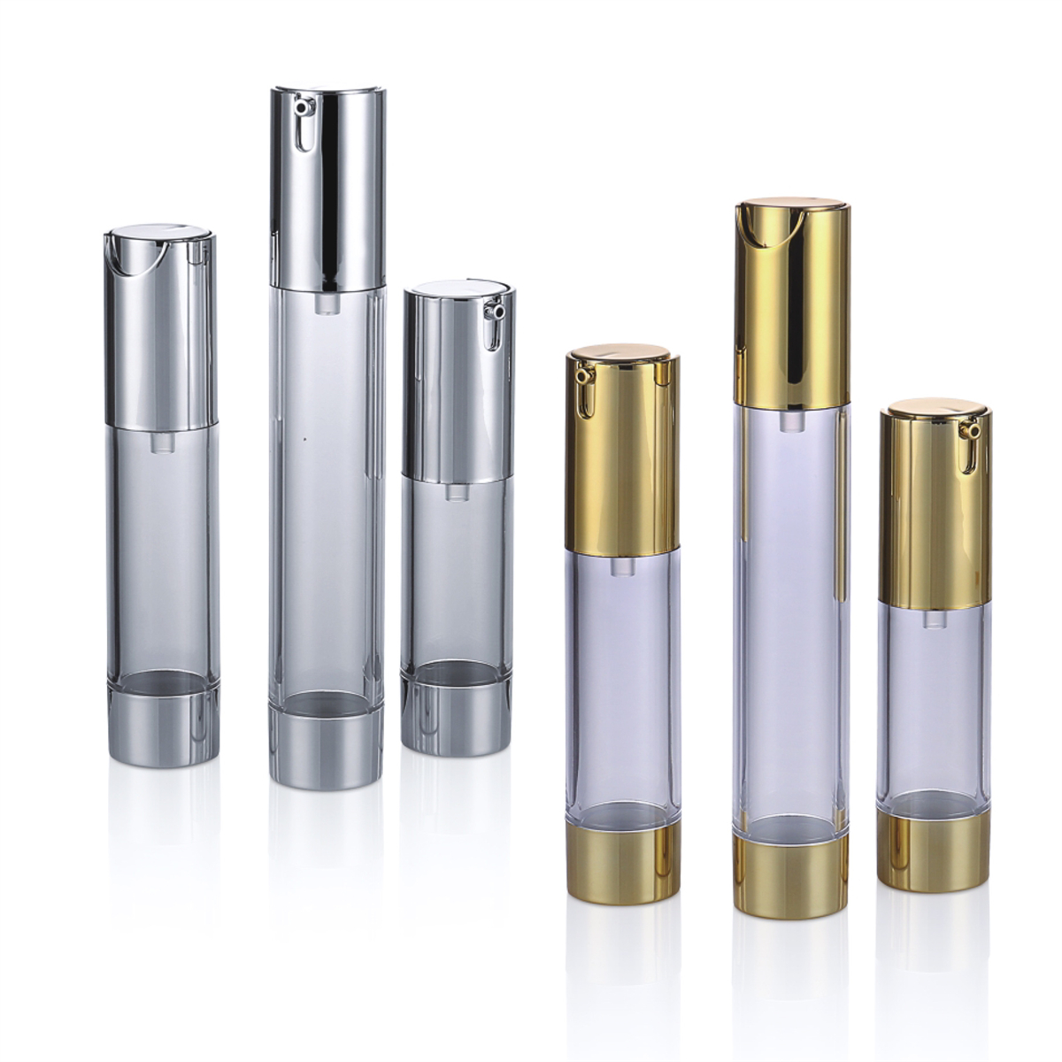 15 ml 20 ml 30 ml-es galvanizáló U alakú vákuum palack Press Type Type Head Cottion palack Airless palack L06