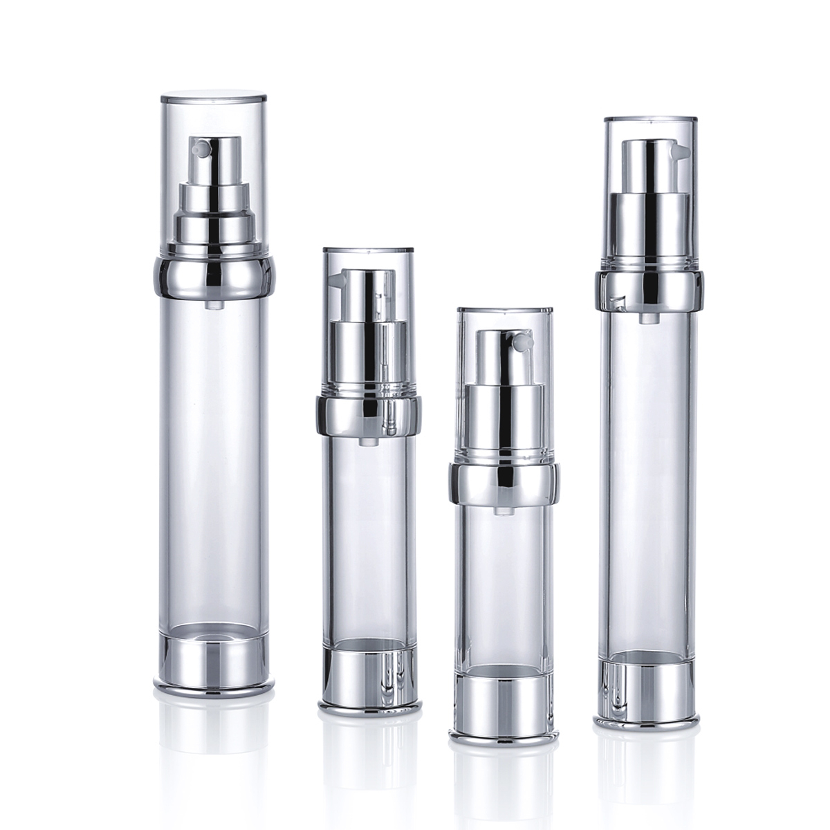 15 ml 20 ml 30 ml 50 ml multi méretű átlátszó ezüstprés szivattyú fej esszenciája