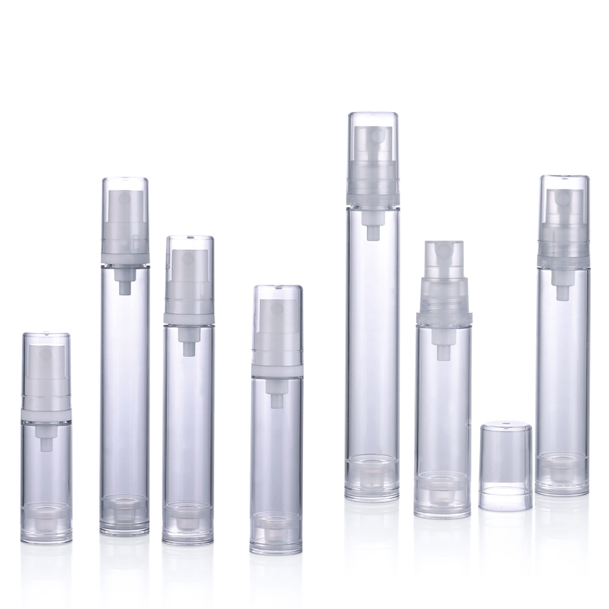 5 ml 10 ml 12 ml 15 ml pp, mint spray -szivattyú -palack krém Airless szivattyú krém palack L12