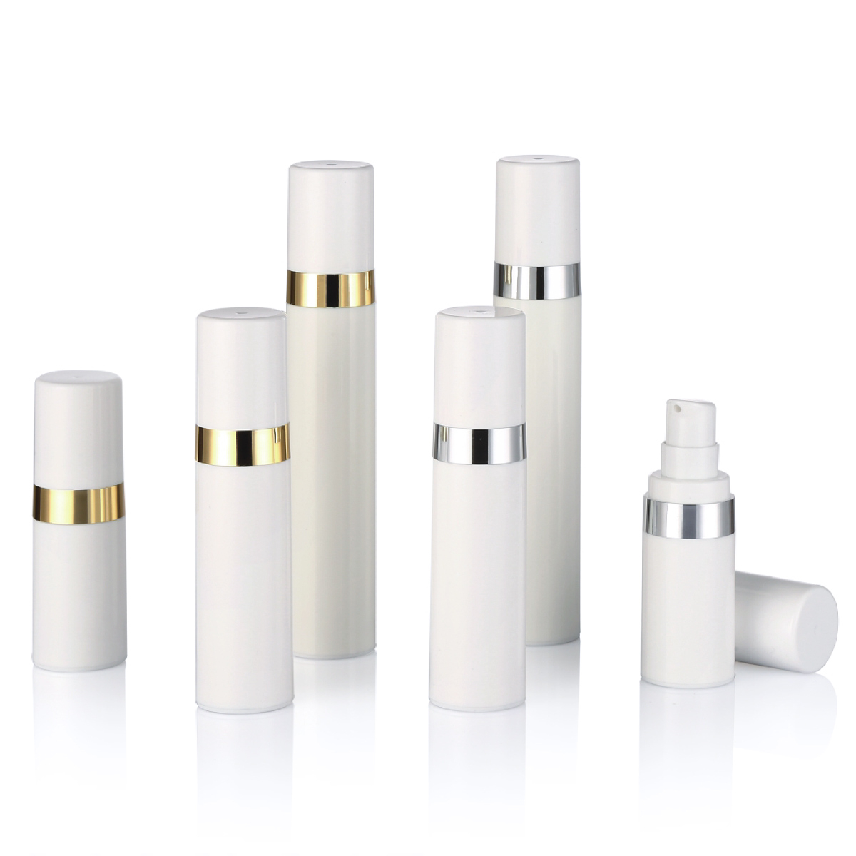 15 ml 30 ml 50 ml műanyag PP Airless bőrápolási krém krém szivattyú palack L16