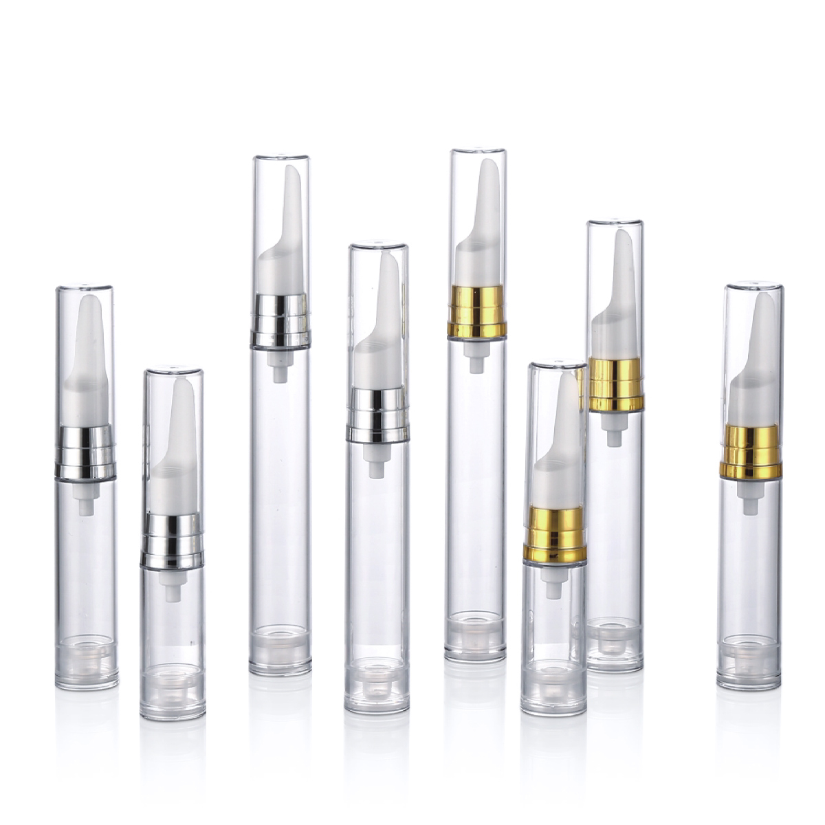 5 ml 10 ml 12 ml 15 ml üres kozmetikai csomagolás szemkrém emulziós szivattyú Airless üveg Y01