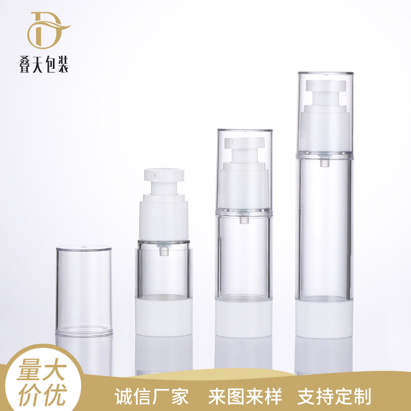 15 ml 30 ml 50 ml préselt folyékony alapú palack szemkrém palack műanyag vákuum átlátszó krém palack