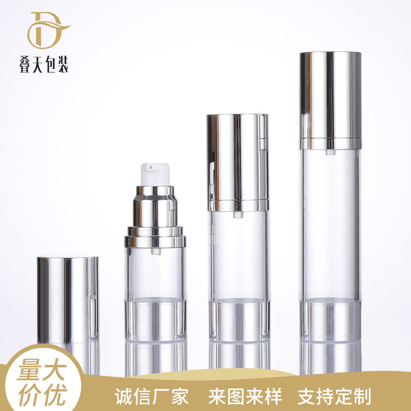 15 ml 30 ml 50 ml krémet vákuum műanyag palack kozmetikumok utazási öltöny alsó palack palack
